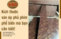 Kích thước ván ép phủ phim phổ biến mà bạn cần biết!